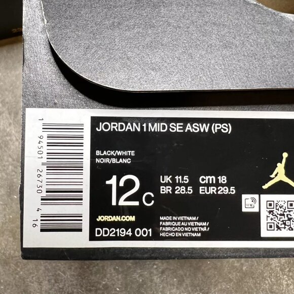 Air Jordan 1 Retro Mid SE ASW (PS) 'All Star Weekend' - Picture 4 of 4